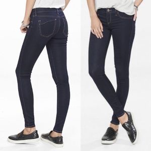 Express Dark Wash Stretch Low Rise Jeans Jeggings